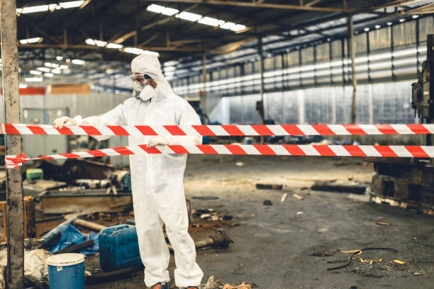 Professional Hoarding Cleanup technician working in Martindale, TX
